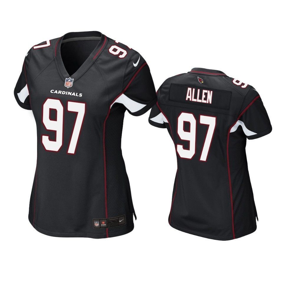 Arizona Cardinals Zach Allen 2019 NFL Draft Black Game Womens Jersey