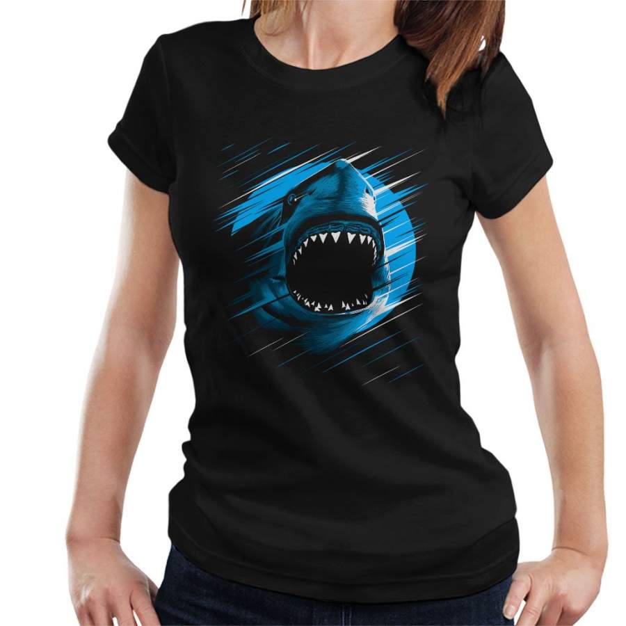 Shark Moon Lines Women’s T-Shirt