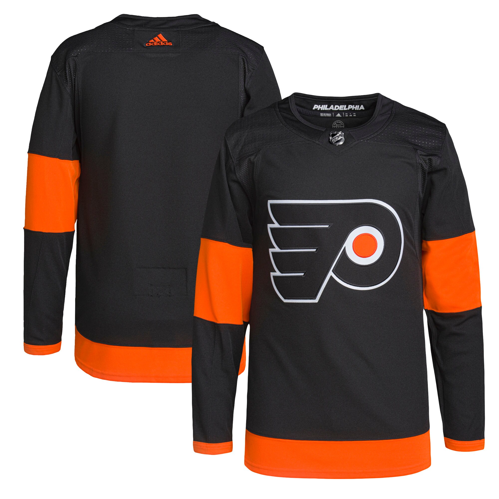 Men's Philadelphia Flyers adidas Black Alternate Primegreen Authentic Pro Jersey