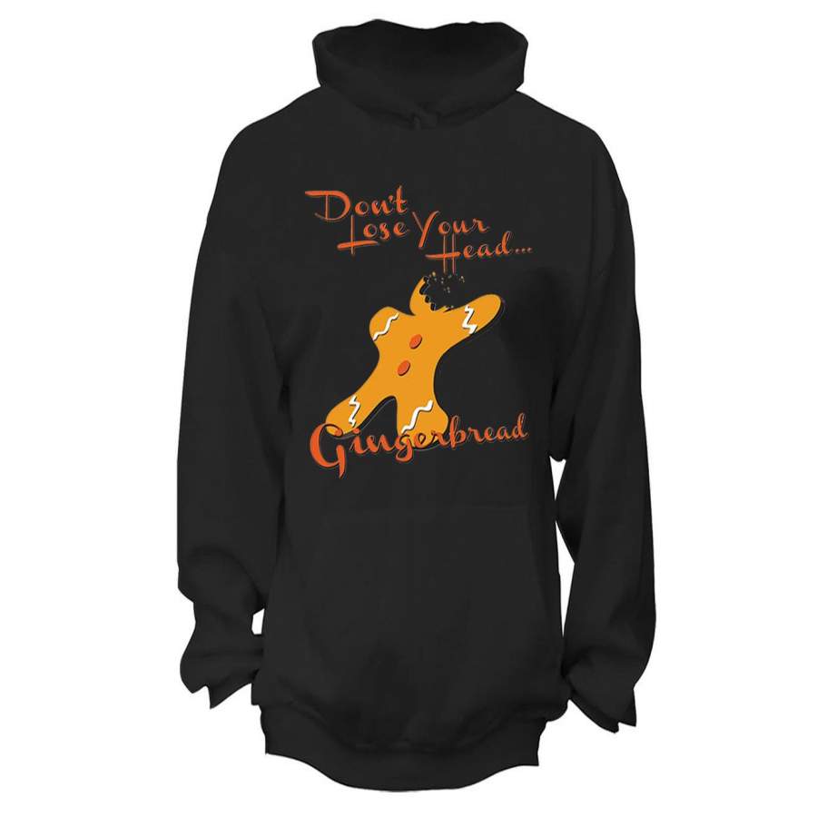 XtraFly Apparel Gingerbread Don’t Lose Ugly Christmas Hooded-Sweatshirt Pullover Hoodie