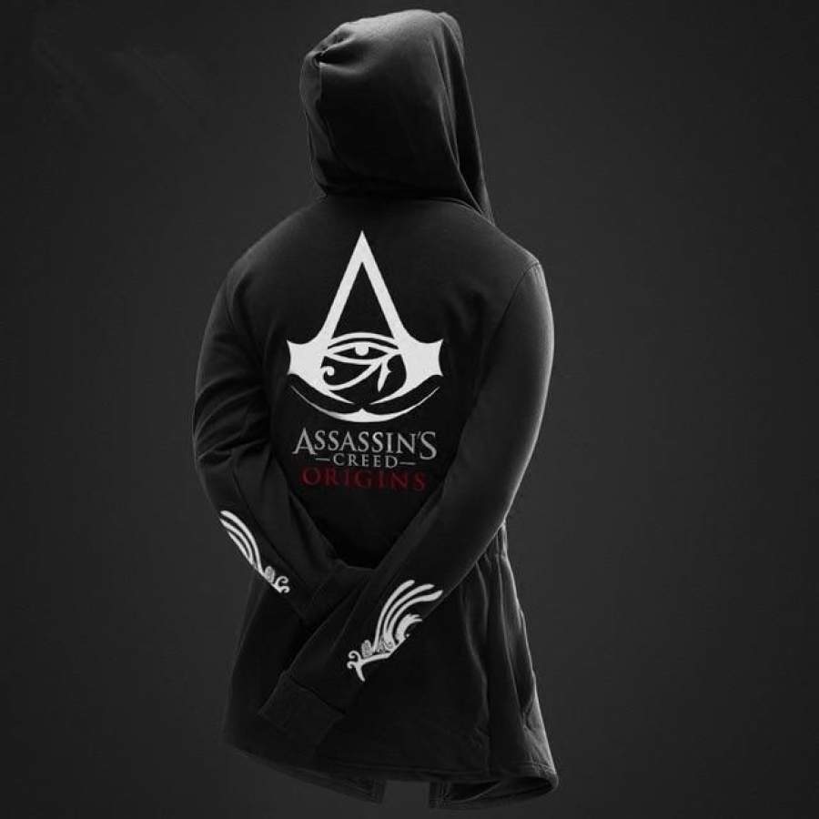 Assassin’s Creed Origins Long Sleeve Casual Zipper Unisex Hoodie Pullover