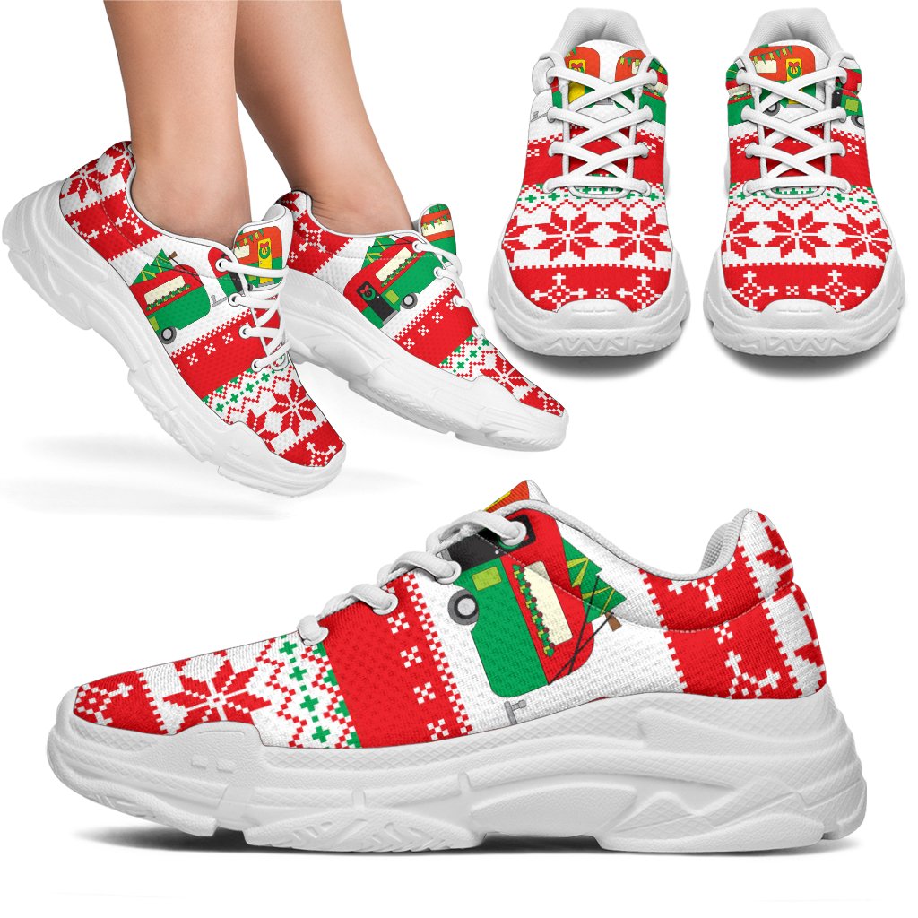 Camper Camping Ugly Christmas Design Print Chunky Sneakers