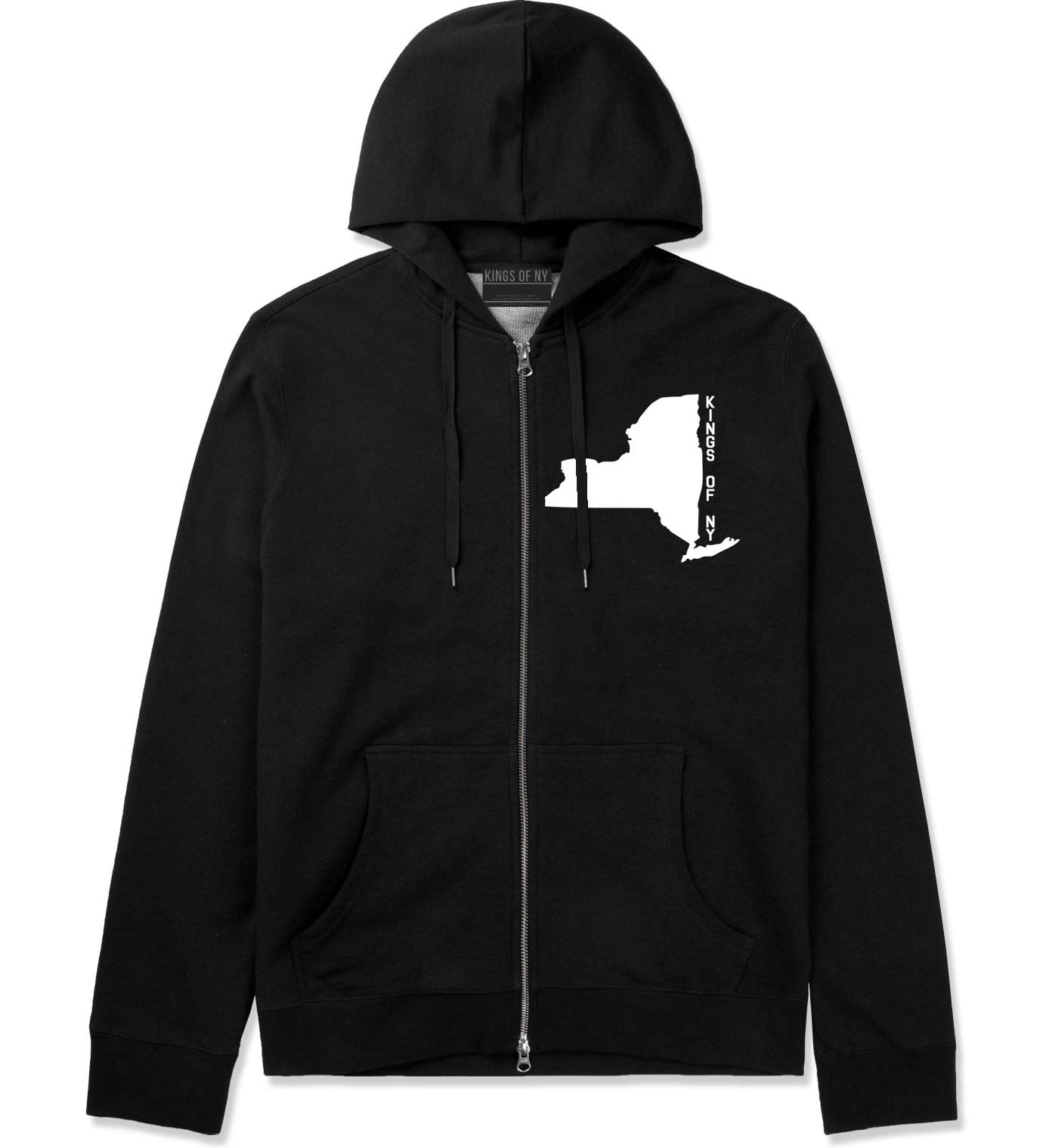 New York State Shape Zip Up Hoodie