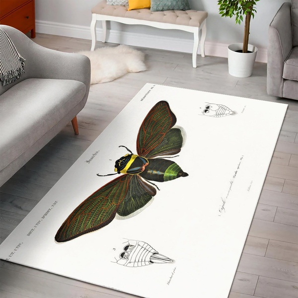 Gian Cicuda Cicada Specios Area Rug Living room and Bedroom Rug Family Gift US Decor