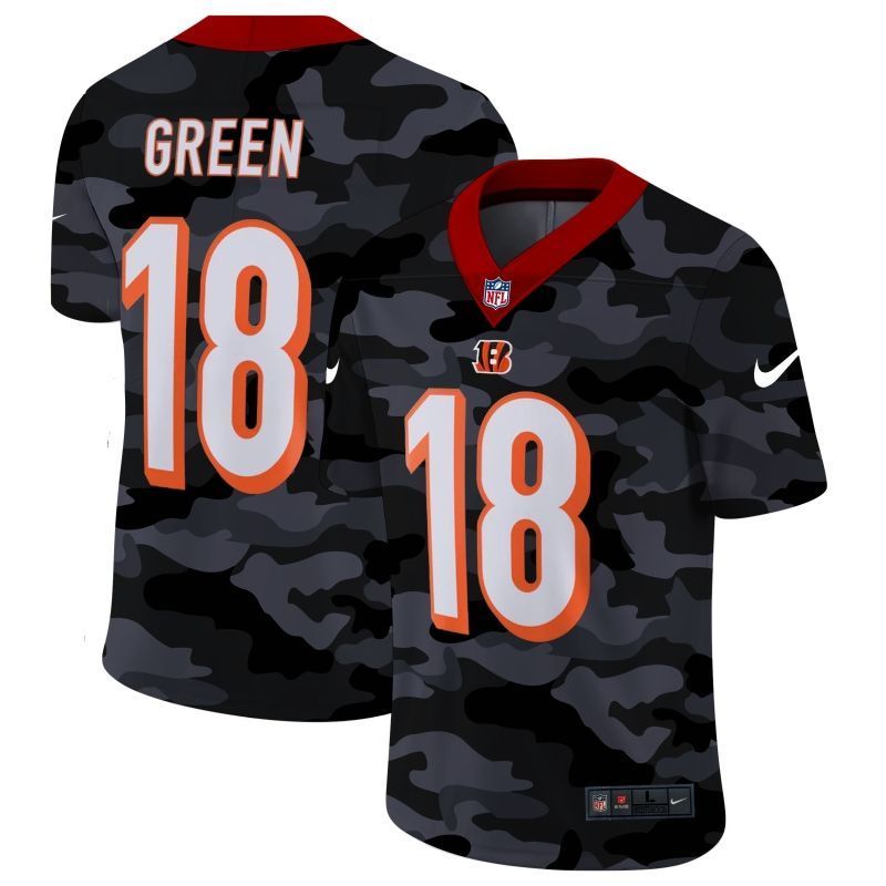 Cincinnati Bengals A. J. Green #18 NFL 2020 Camo Jersey