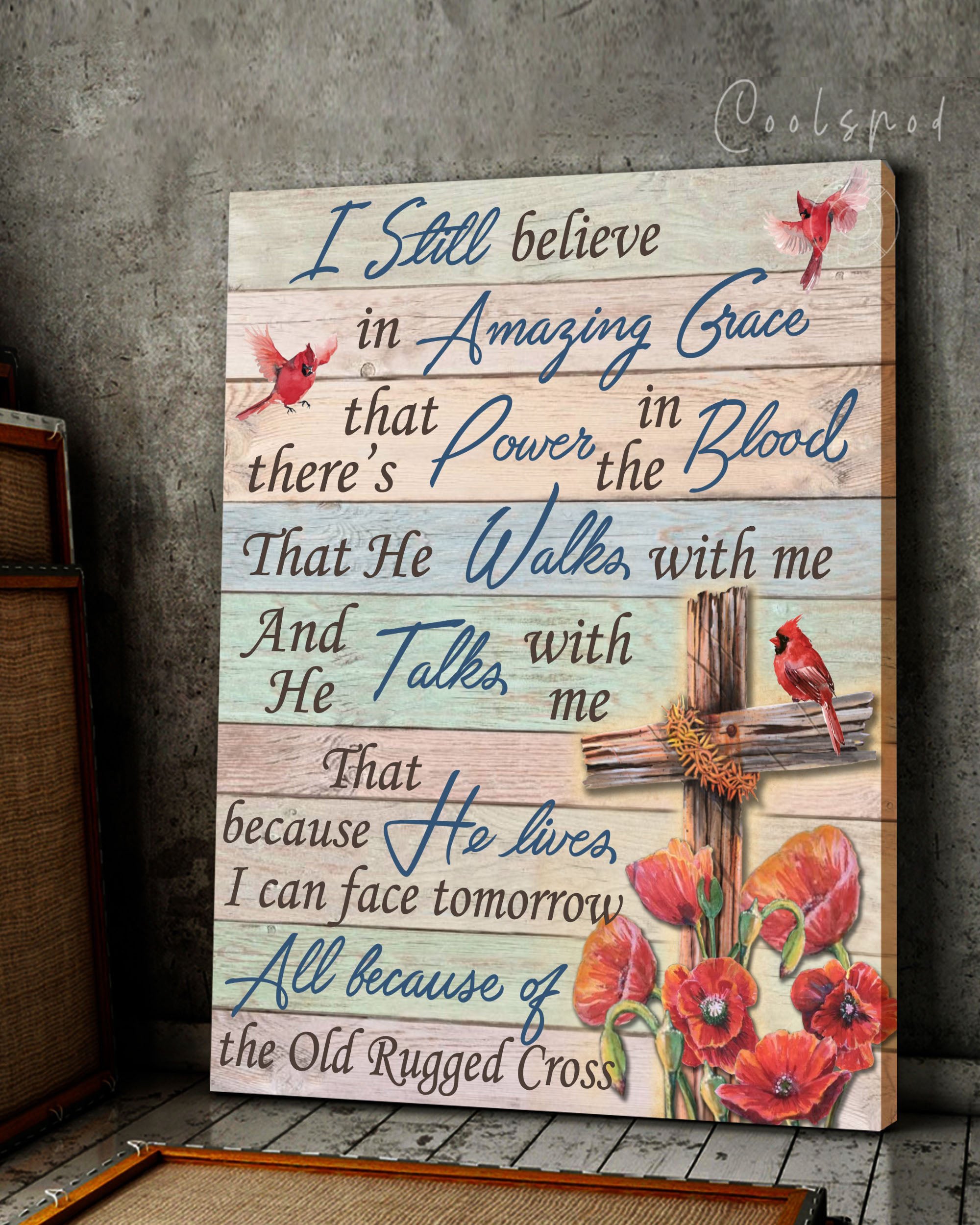 Canvas – Cardinal – Amazing Grace – Colorful