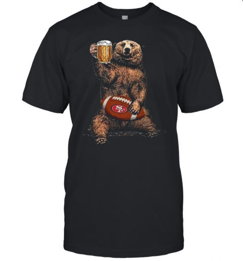 Bear Hug San Francisco 49Ers Football Drink Beer Unisex Jersey Tee