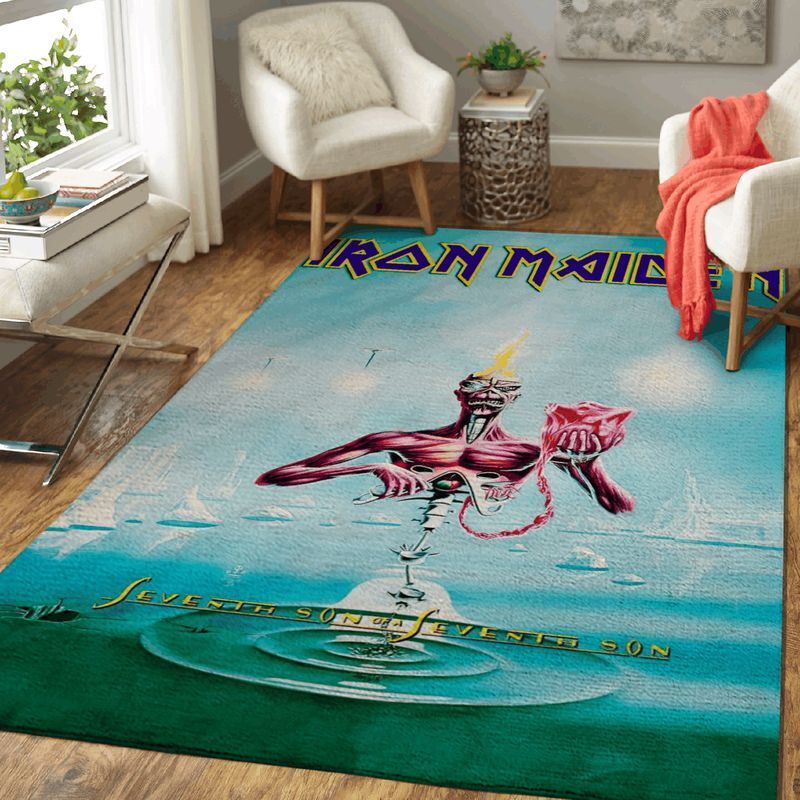 Iron Maiden Band Seventh Son Of A Seventh Son Art Area Rug Living Room And Bed Room Rug Christmas Gift Us Decor