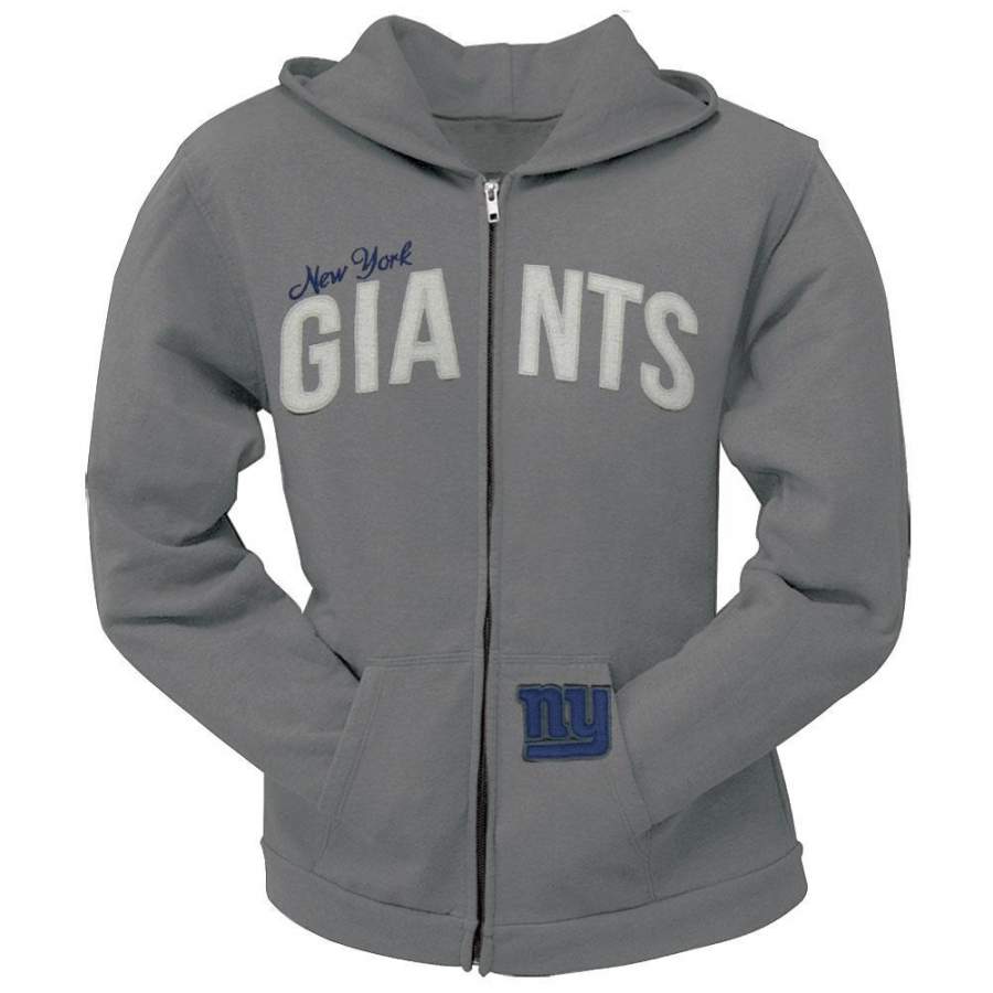 New York Giants – Pep Rally Premium Juniors Full Zip Hoodie