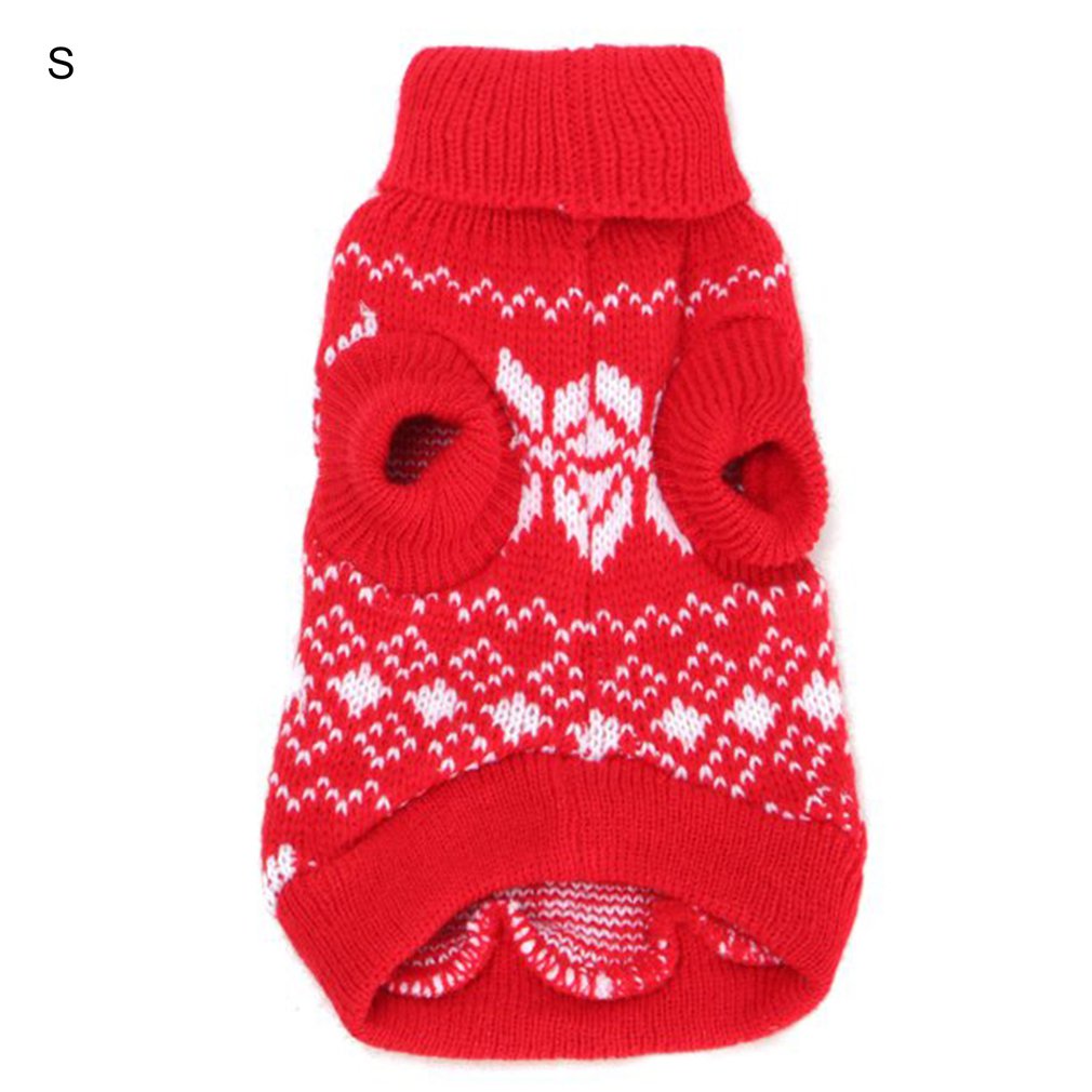 Winter Soft Sweaters Cat Dog Clothes Warm Christmas Sweater For Small Yorkie Pet Clothing Coat Knitting Crochet Cloth alx