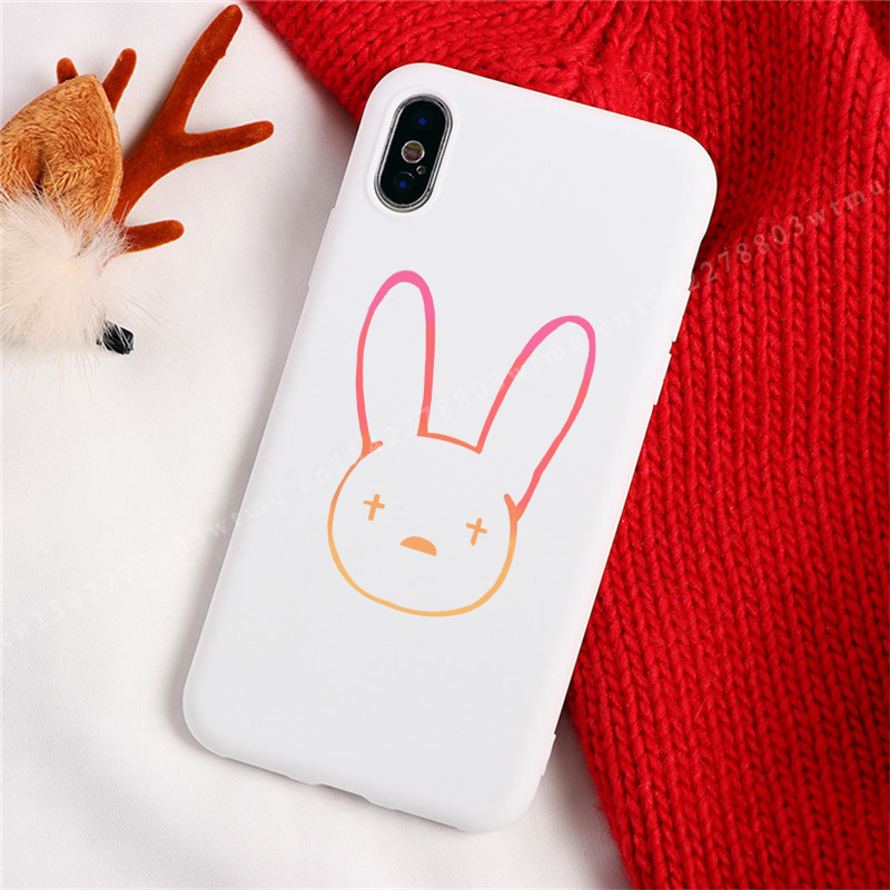 Bad Bunny Phone Case For iPhone 11 13 12 Pro Max XR XS X 8 7 SE2022 6 Plus Black Soft Silicone Cover Fundas alx