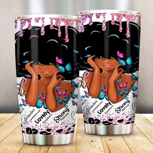 God Says I Am, Black Women, Black Women, Afro Queen, Melanin Girl, Black Queen 3D Tumbler