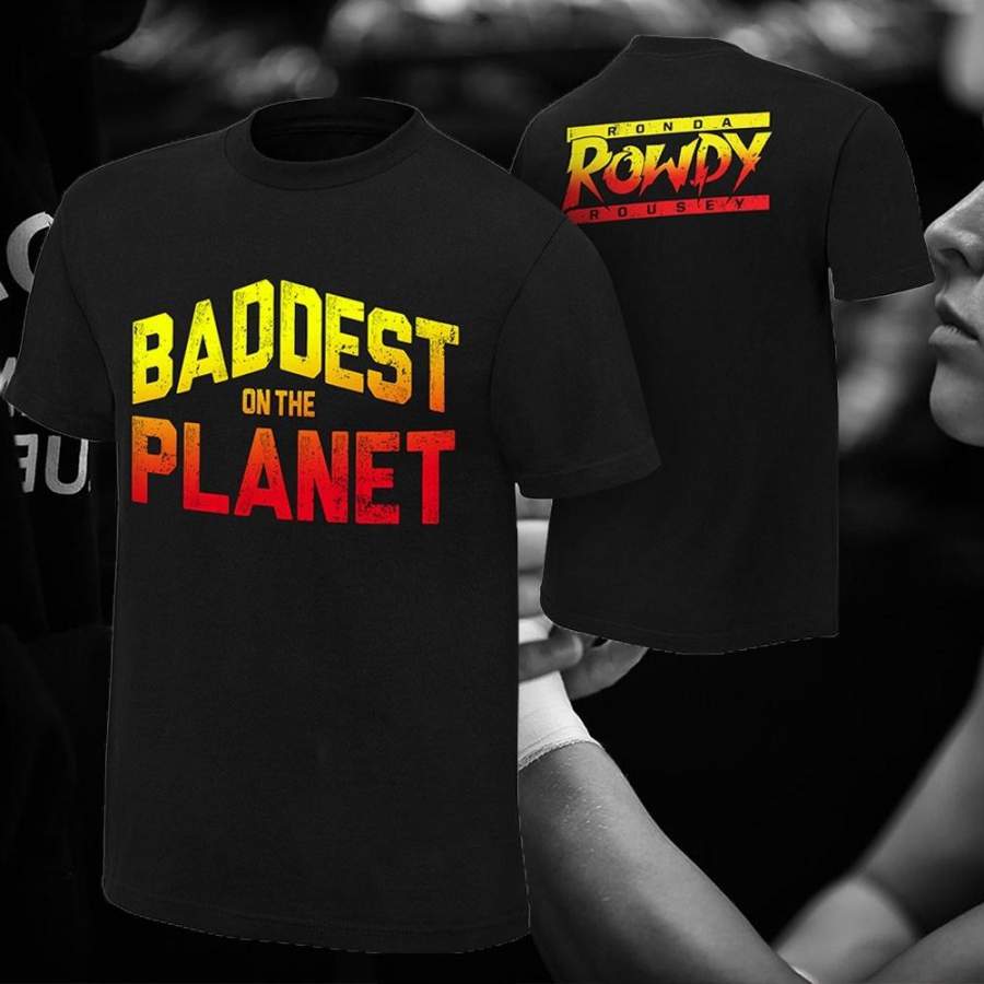 Ronda Rousey “Baddest On The Planet” Authentic T-Shirt