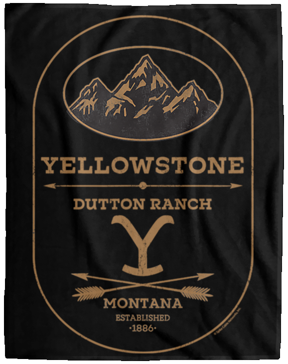 Yellowstone Dutton Ranch Label Fleece Blanket – Cotenis