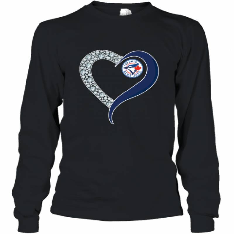 Diamond Toronto Blue Jays Heart shirt Long Sleeve T-Shirt