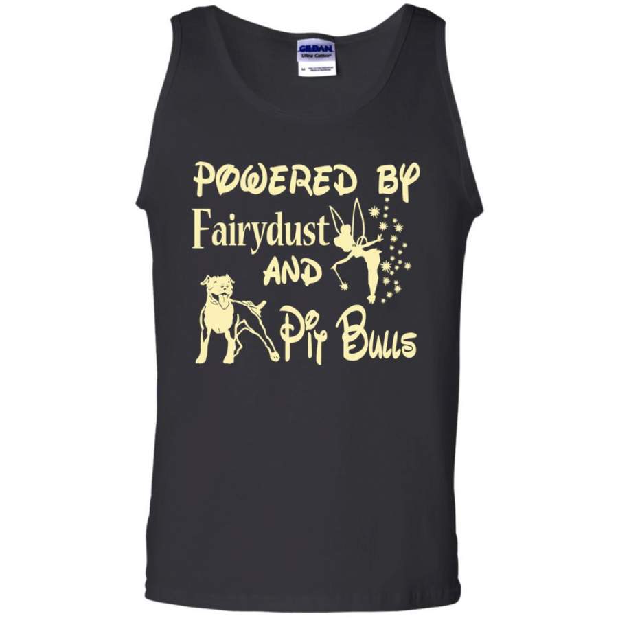 Powered Up Fairydust And Pit Bulls Dog Lover T-Shirt