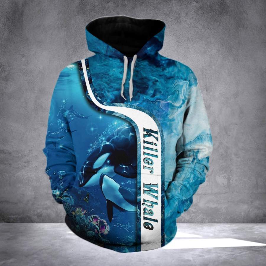 Killer Whale  All-over print unisex pullover hoodie