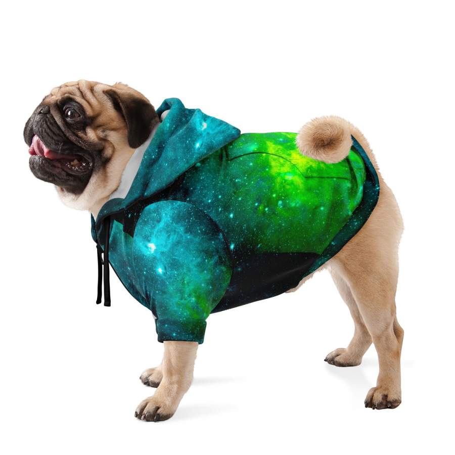 Acidic Nebula Pet Zip-Up Hoodie