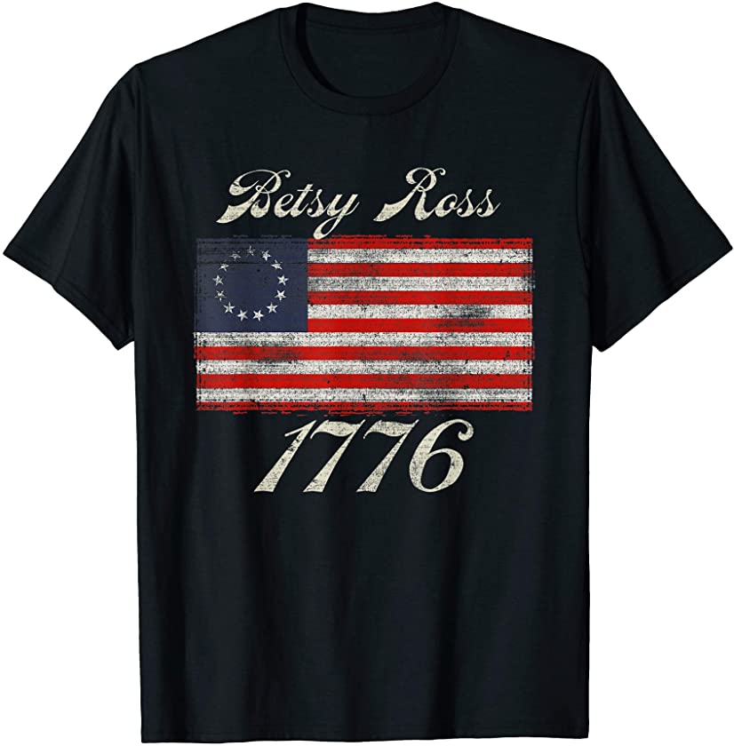 Betsy Ross Flag 1776 Vintage T-Shirt