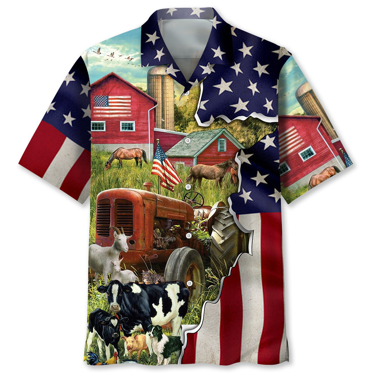 Patriot Farmer American Flag Hawaii Ha5619