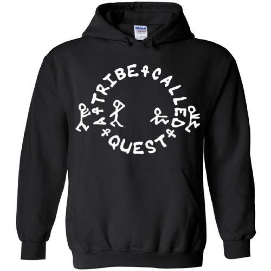 ATCQ A Tribe called Quest Classic Hip Hop New York City Low End Theory Phife Dawg Q-tip, v1b, Gildan Heavy Blend Hoodie