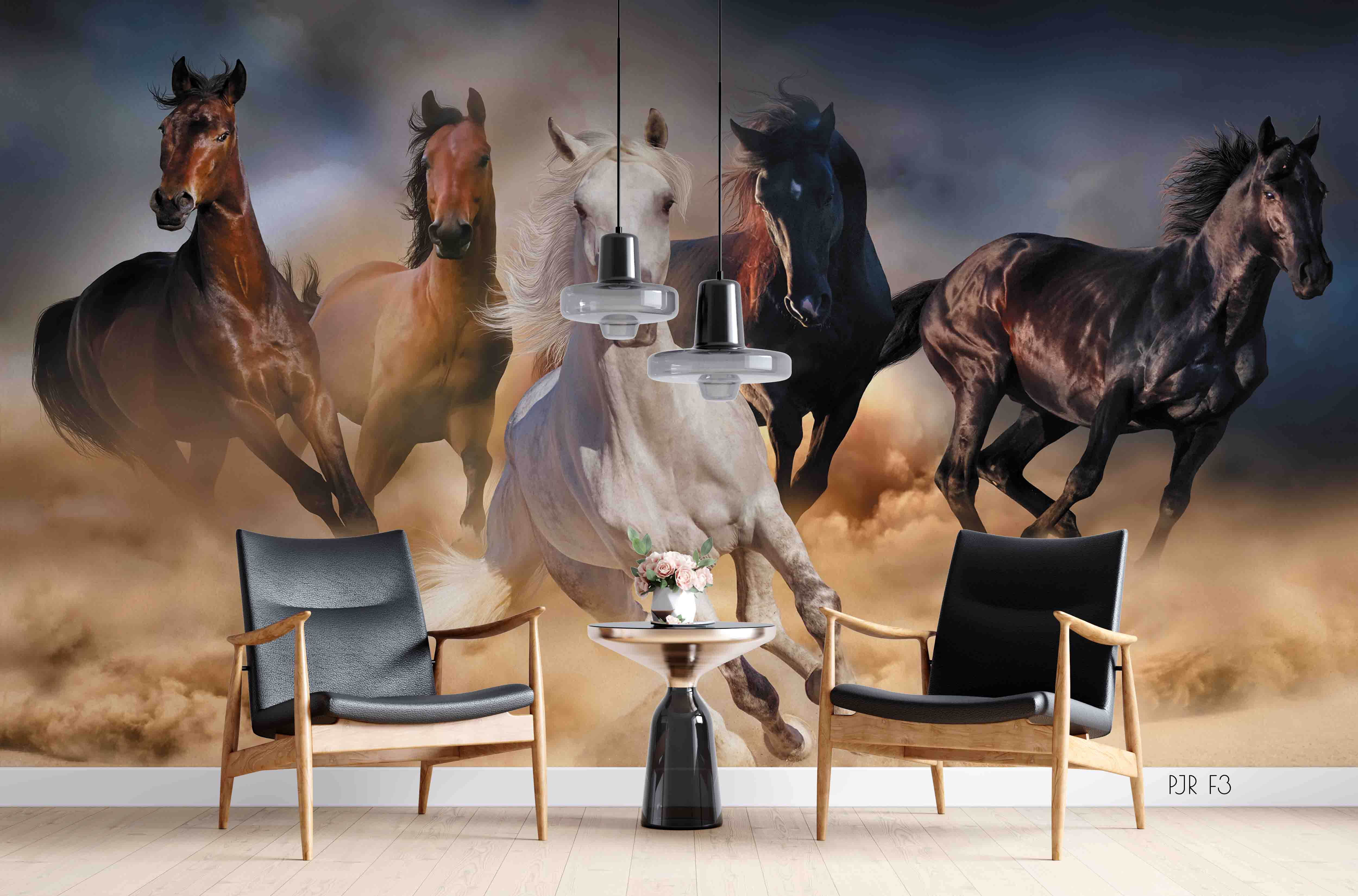 3D Horse Animal Dirt Effect Wall Mural Wallpaper Lxl 342