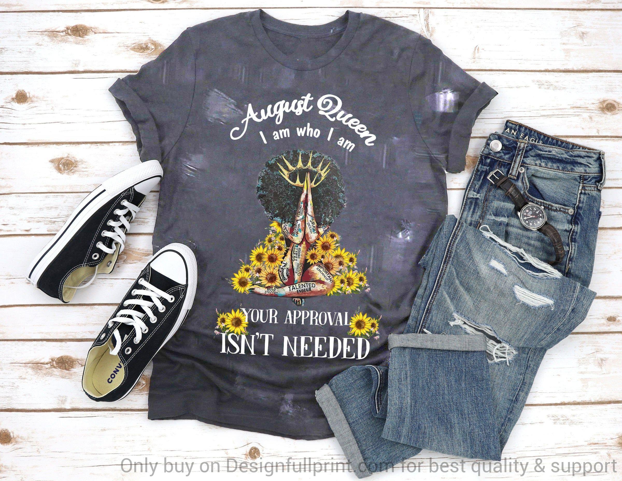 Black American Gift August Black Queen Black Pride Shirt August Queen Power 3D T-Shirt Ln