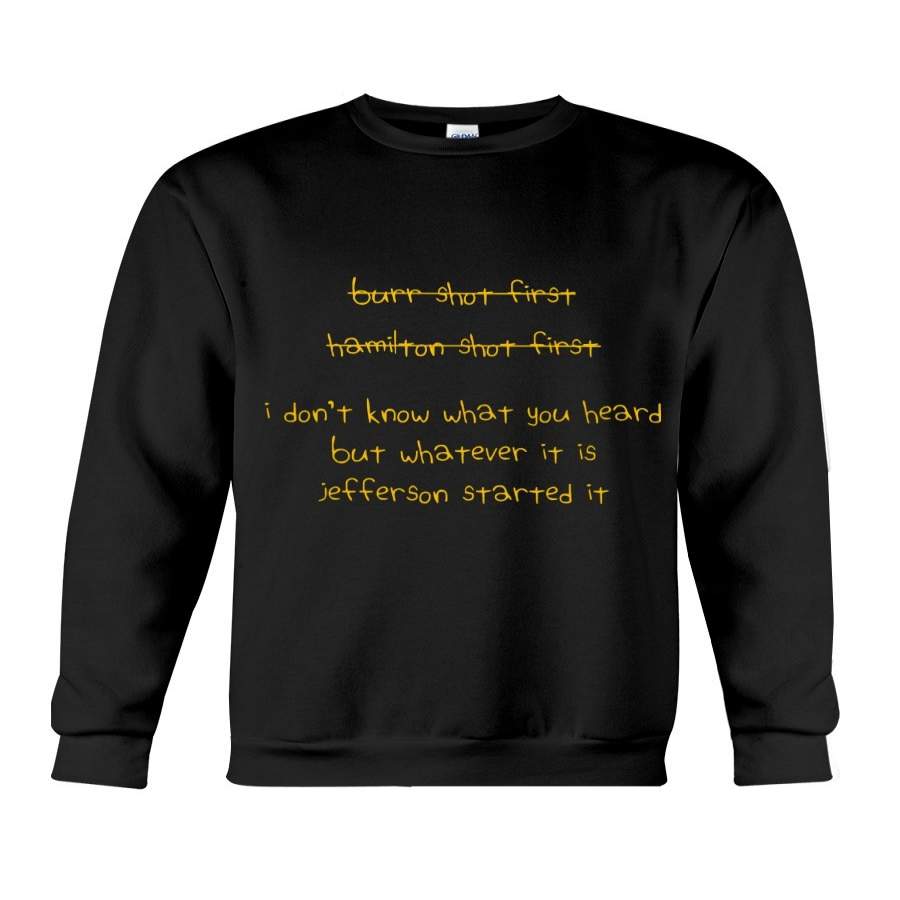 Jefferson Started It Couple Sweatshirt