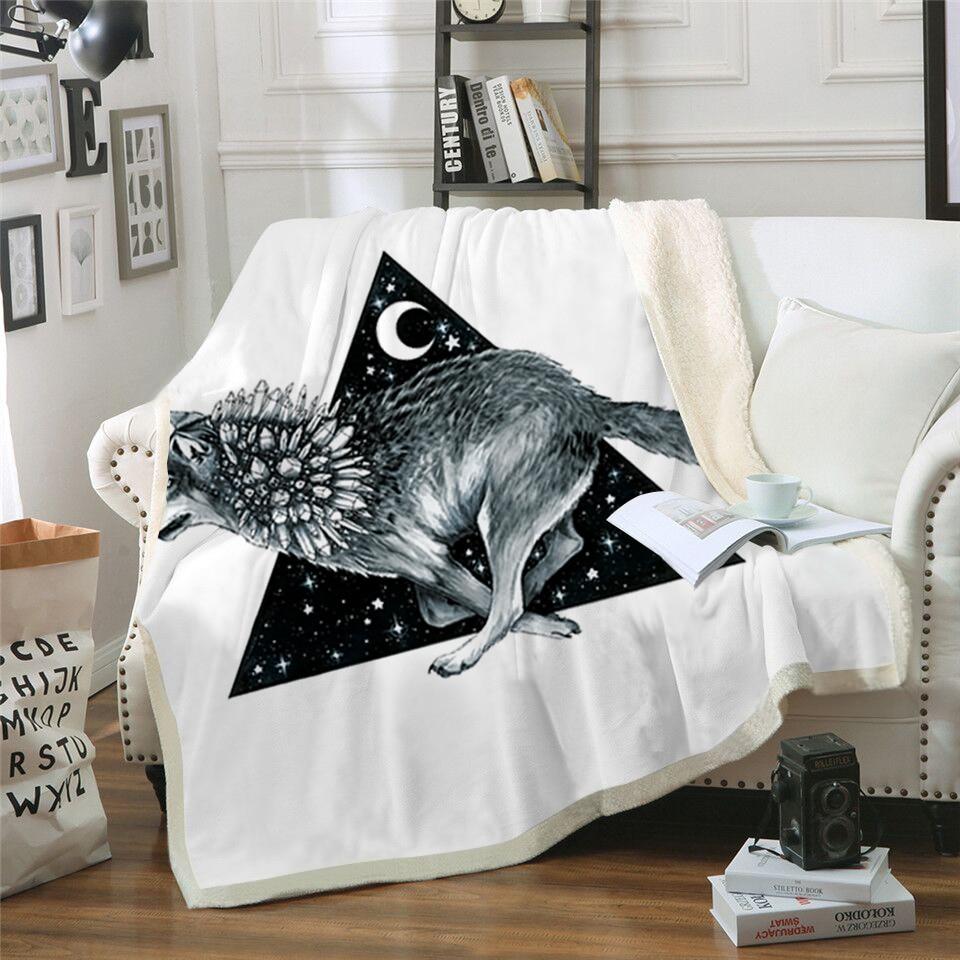 Running Wolf Blanket Quilt