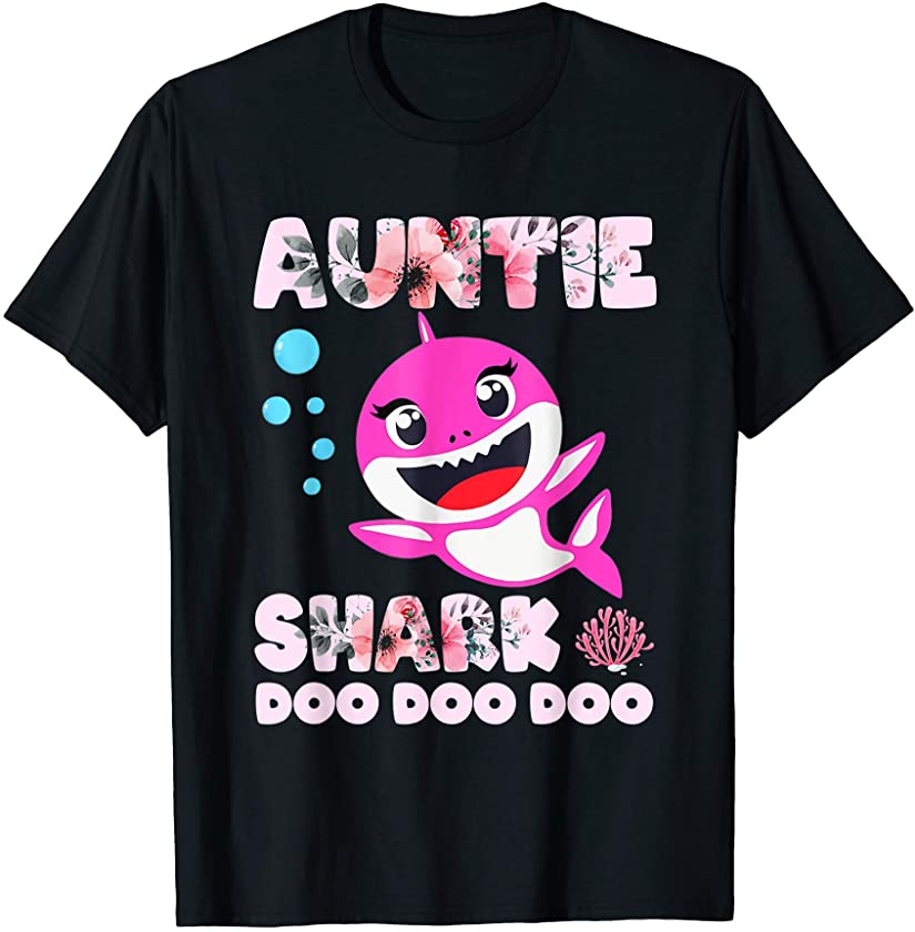 Auntie Shark Doo Doo Doo Shirt, Funny Mother’s Day Gift T-Shirt