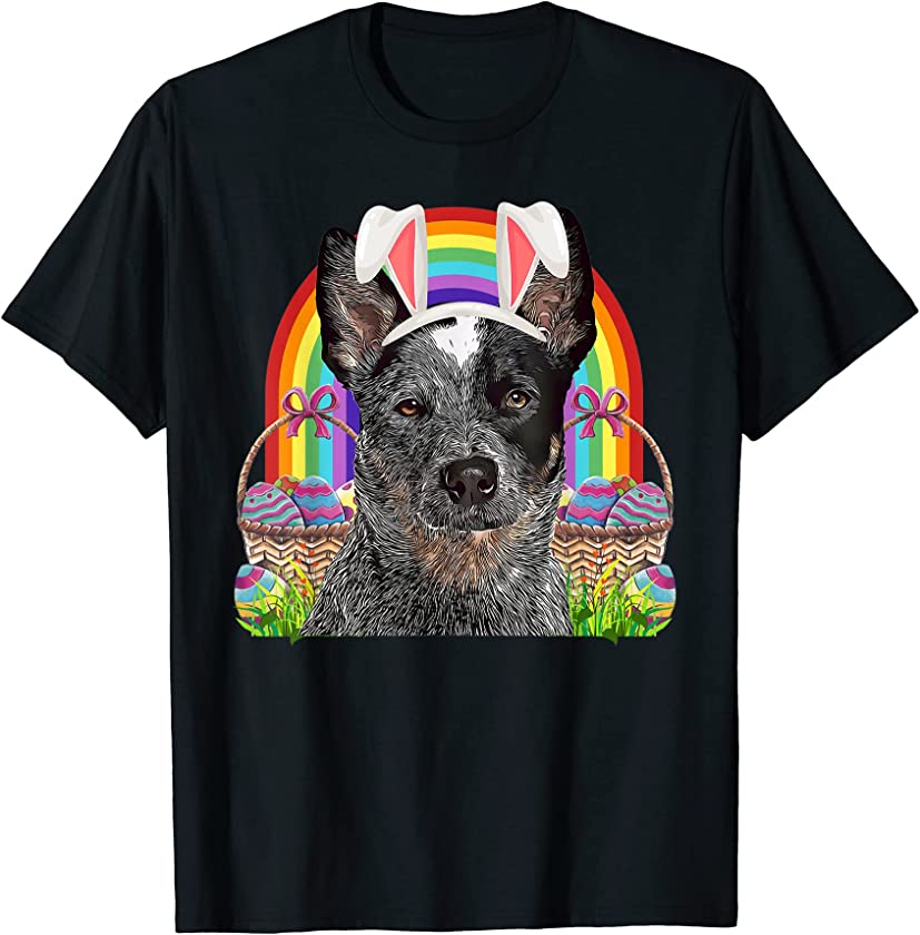 Australian Cattle Dog Easter Bunny Egg Hunt T-Shirt