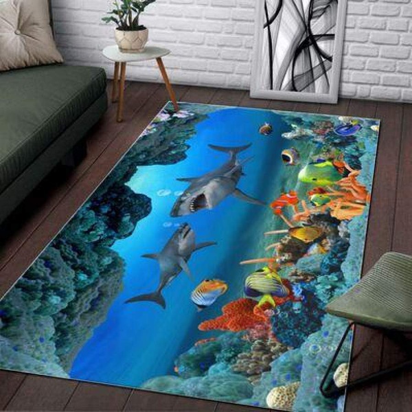 Shark Ocean Rug RCDD81F16695