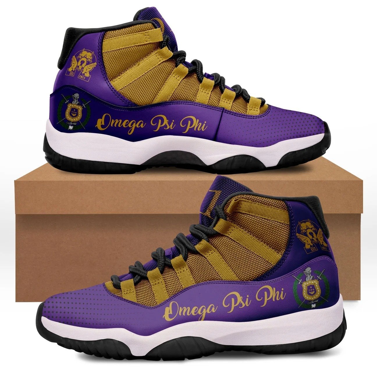 Wonder Print Sneakers – Omega Psi Phi Sneakers J.11 Lt10