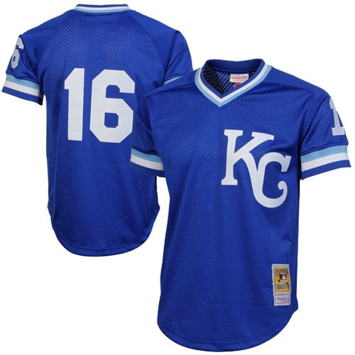 Bo Jackson Kansas City Royals Mitchell & Ness 1989 Authentic Cooperstown Collection Batting Mesh Practice Jersey – Royal MLB