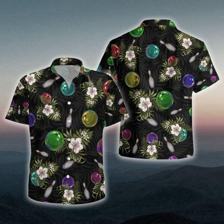 Who Gives A Split Black Bowling Tropical Unisex Hawaii Shirts Ha48730