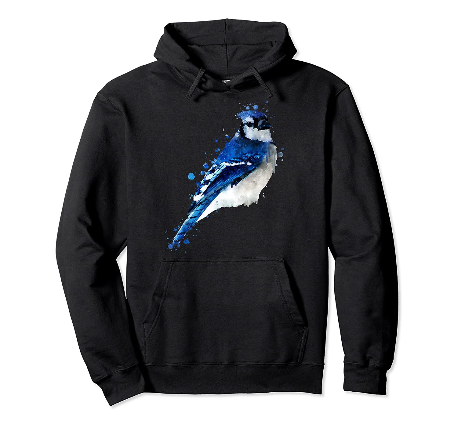 Watercolour blue jay bird artistic animal painting Pullover Hoodie, T-Shirt, Sweatshirt