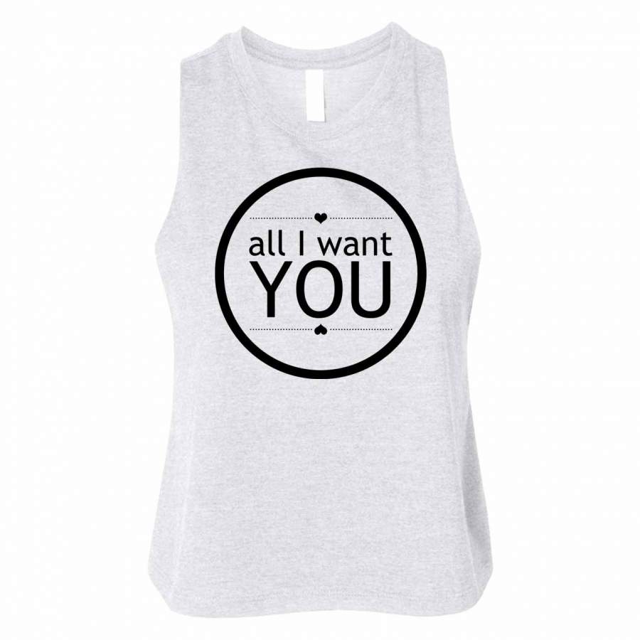 All I Want Is You U2 Lyrics Woman Crop Tanktop