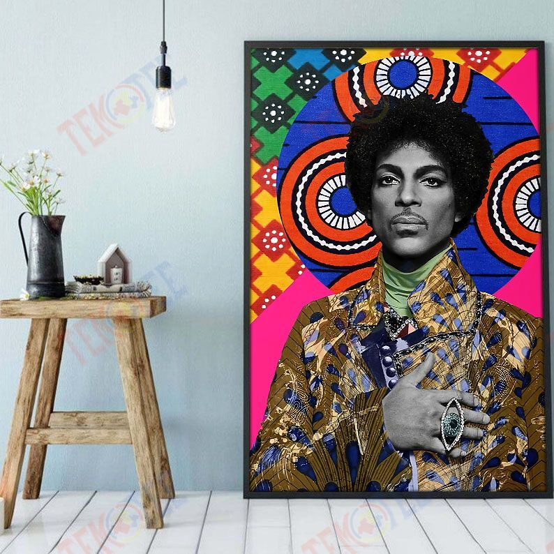 Modern African Custom Canvas Prints Colorful Black Pride Poster Art Print Praying Queen Black King Elegant Home Decor Canvas