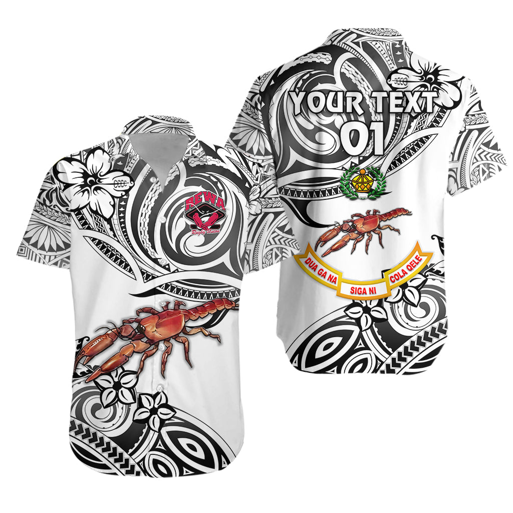 (Custom Personalised) Fiji Rewa Rugby Union Hawaiian Shirt Unique Vibes – White, Custom Text And Number Lt8