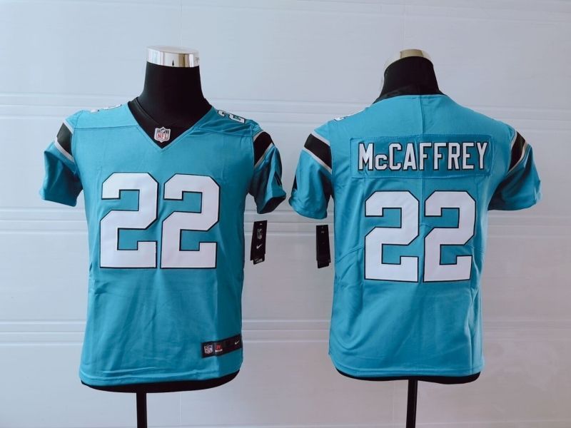 Carolina Panthers Christian Mccaffrey #22 NFL 2020 Cerulean Blue Jersey