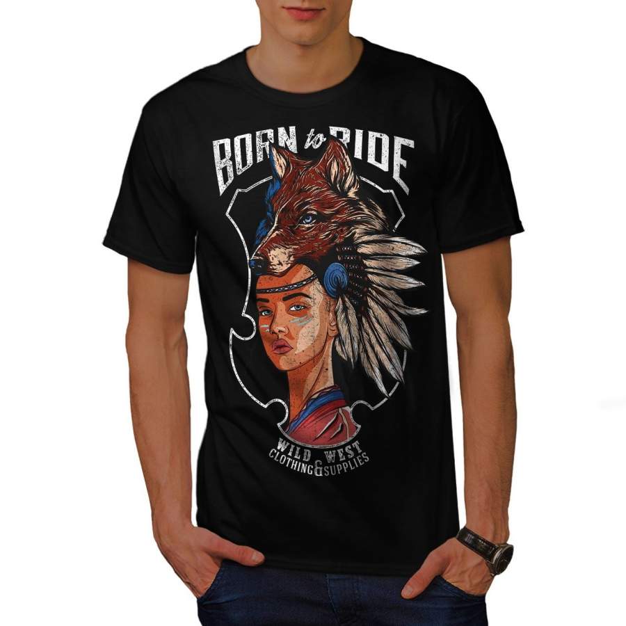 Indian Girl Fox Fashion Mens Fashion T-Shirt