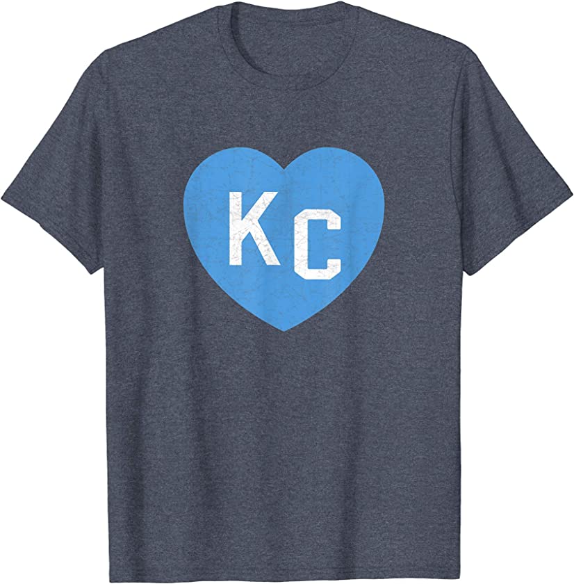 Royal Blue Kansas City Heart Love Kc Unique Classic KC Gift T-Shirt