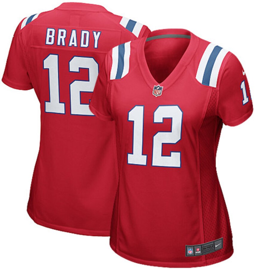 Tom Brady New England Patriots Nike Womens Game Jersey – Red