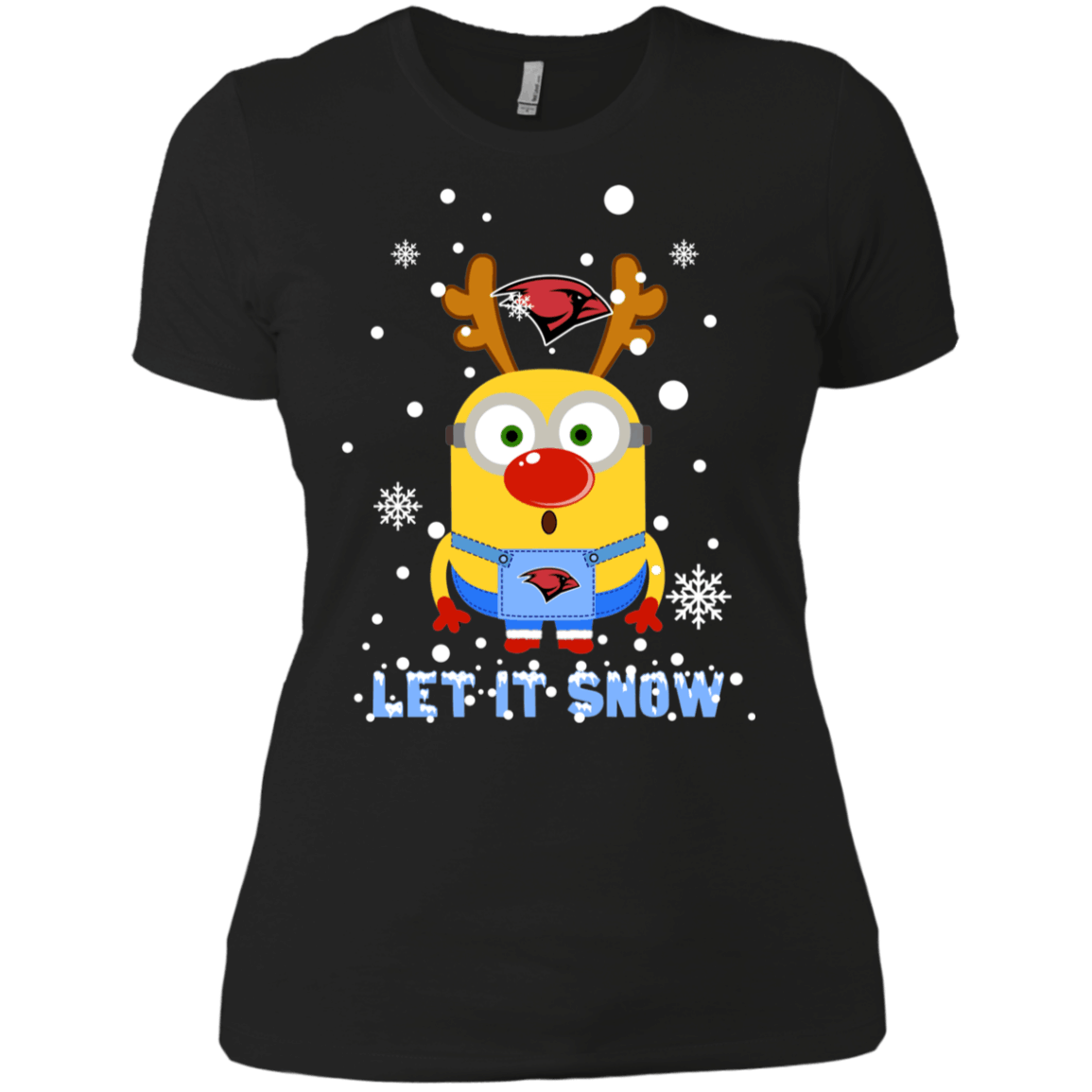 Buy Minion Incarnate Word Cardinals Ugly Christmas Sweaters Let It Snow Women’S T-Shirt