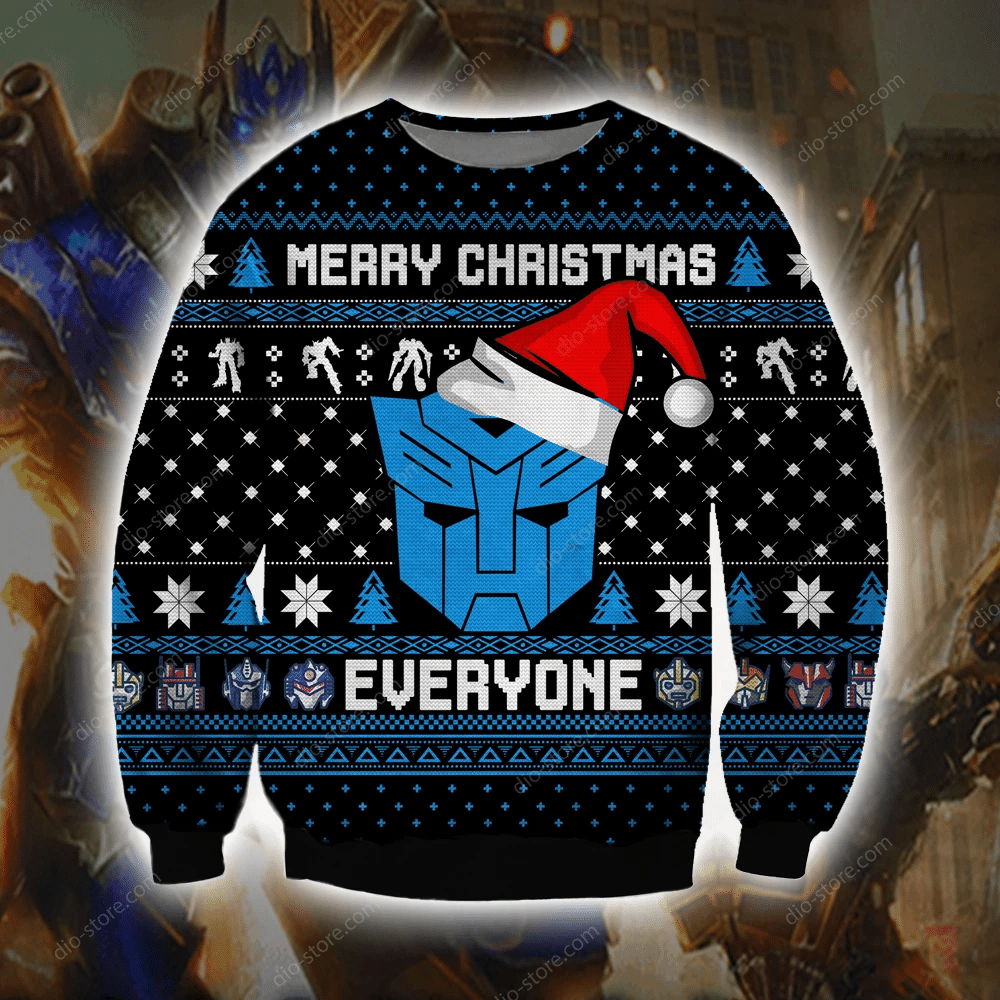 Autobot Knitting Pattern 3D Print Ugly Sweater