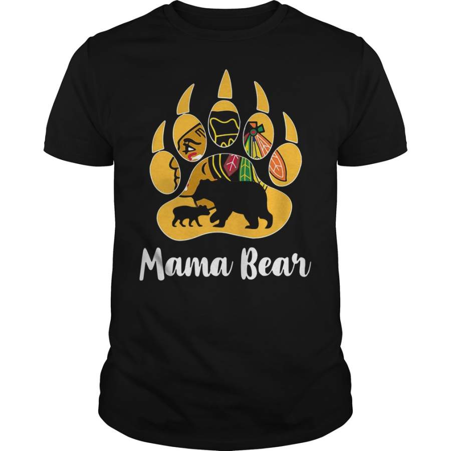 Chicago Blackhawks Mama Bear Paw T-Shirt