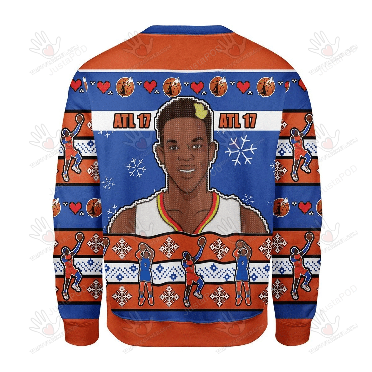 Basketball Ugly Christmas Sweater, All Over Print Sweatshirt, Ugly Sweater,… Ugly Sweater Christmas Gift