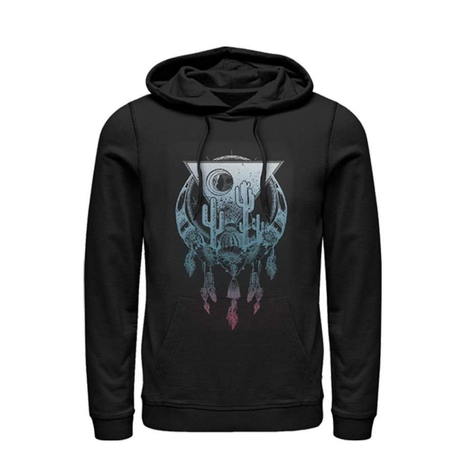 Lost Gods Men’s Desert Dreams  Lightweight Hoodie Black