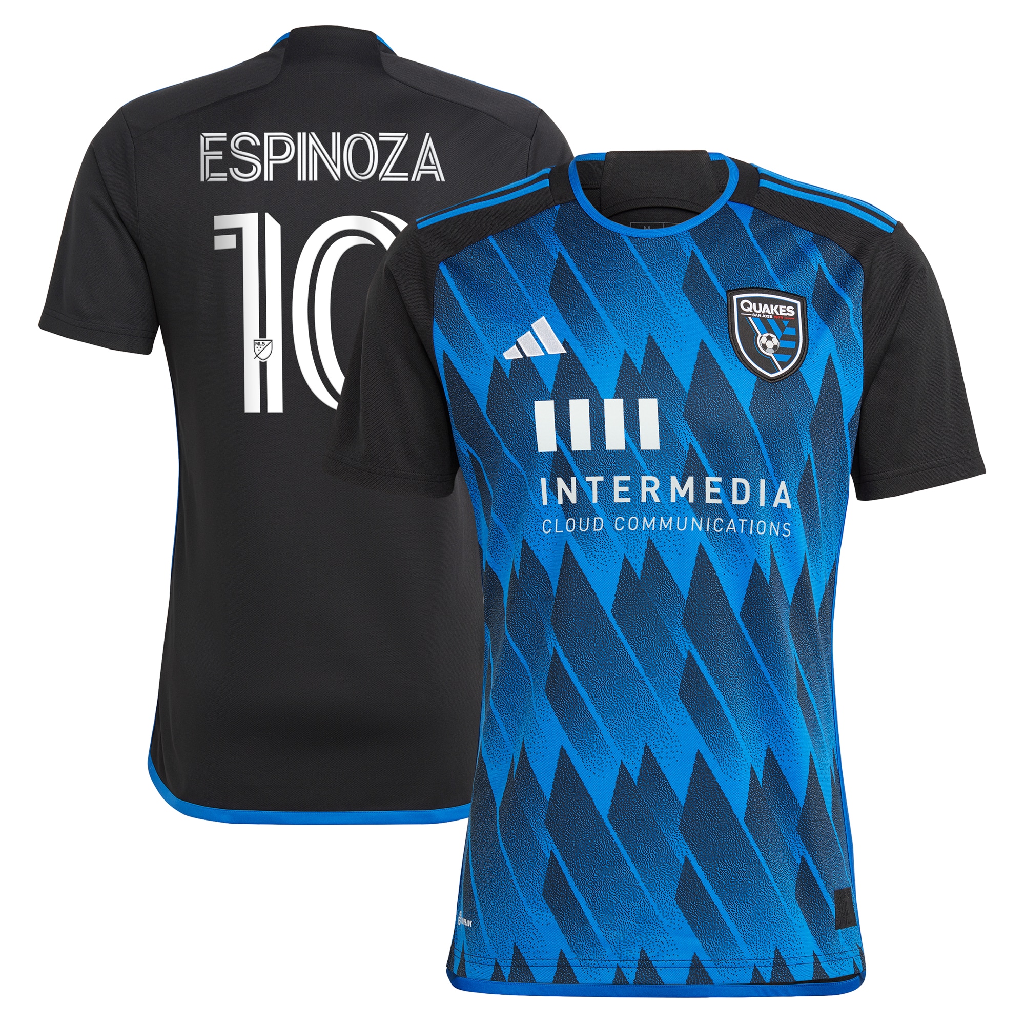 Cristian Espinoza San Jose Earthquakes 2023 Active Fault Jersey Replica Jersey – Blue