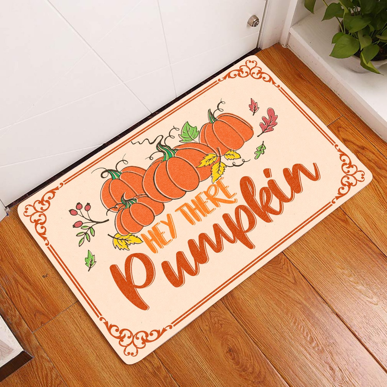 Hey There Pumpkin All Over Printing Doormat Pre2216